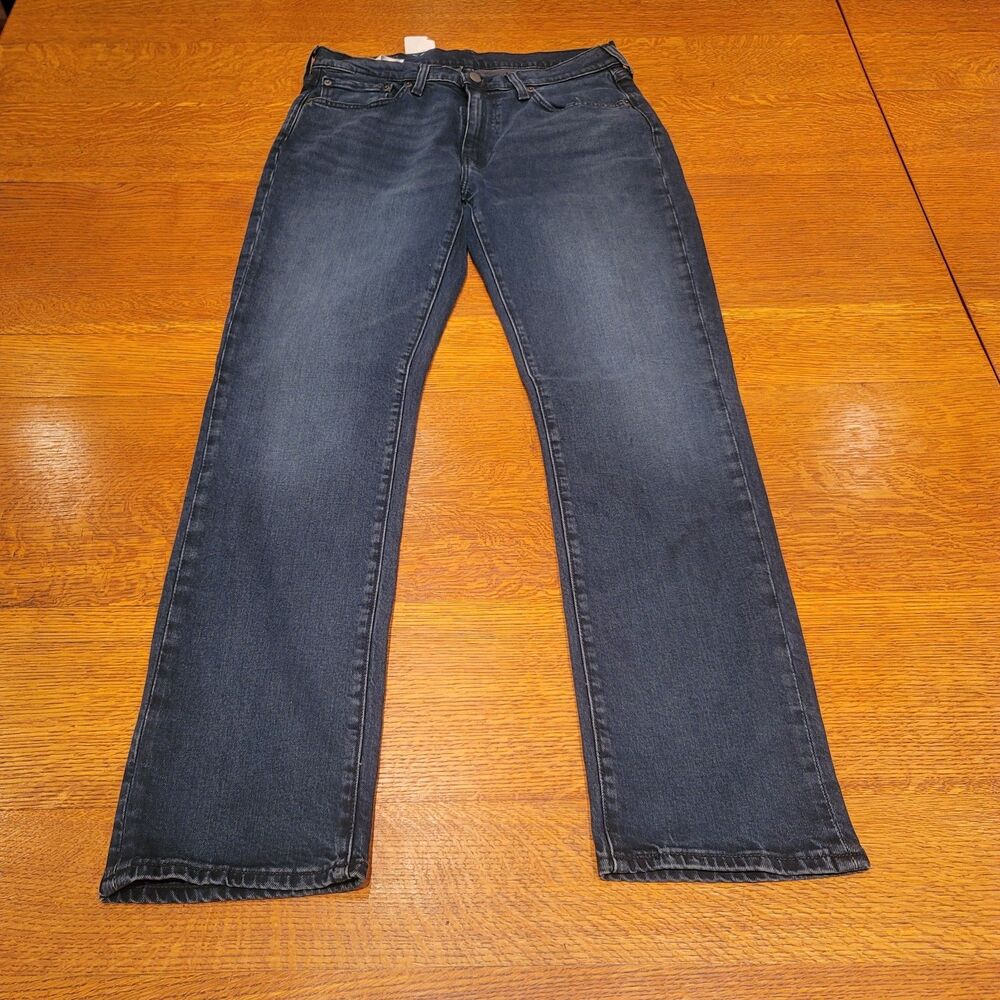 Levis 514 Premium Straight Fit Jeans Stretch Jeans Color Dark Wash NWT 33x32
